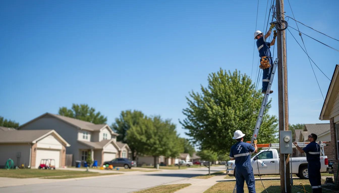 Residential electrician providing installation services in Austinburg, OH